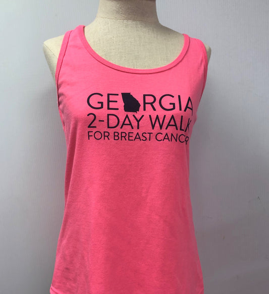 Tank 2-Day Logo Top Neon Pink